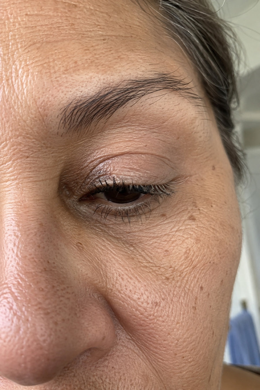 The outer lashes get missed